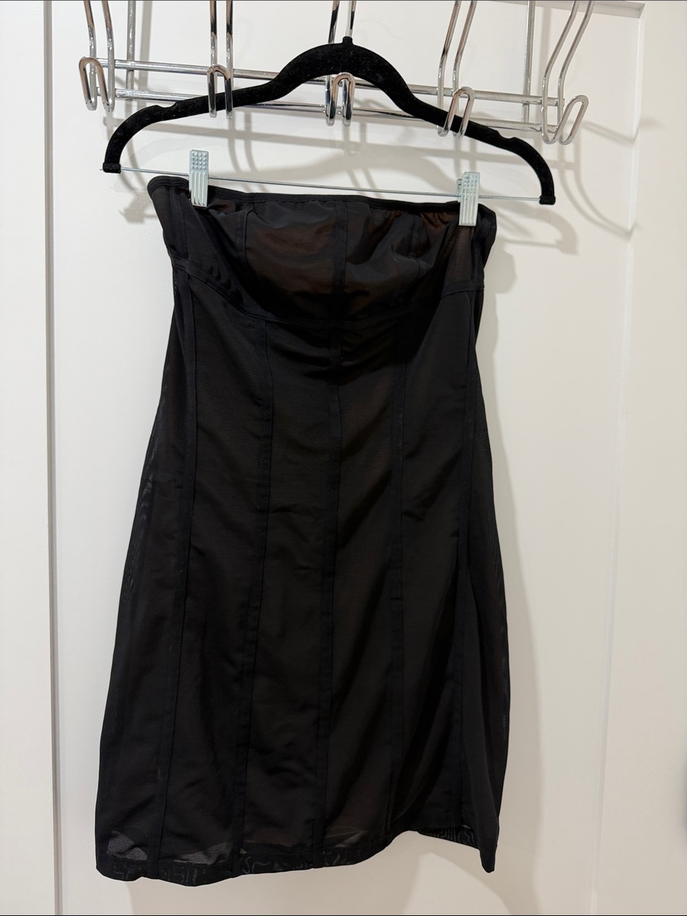 Urban Outfitters Black Strapless Sheath Dress
